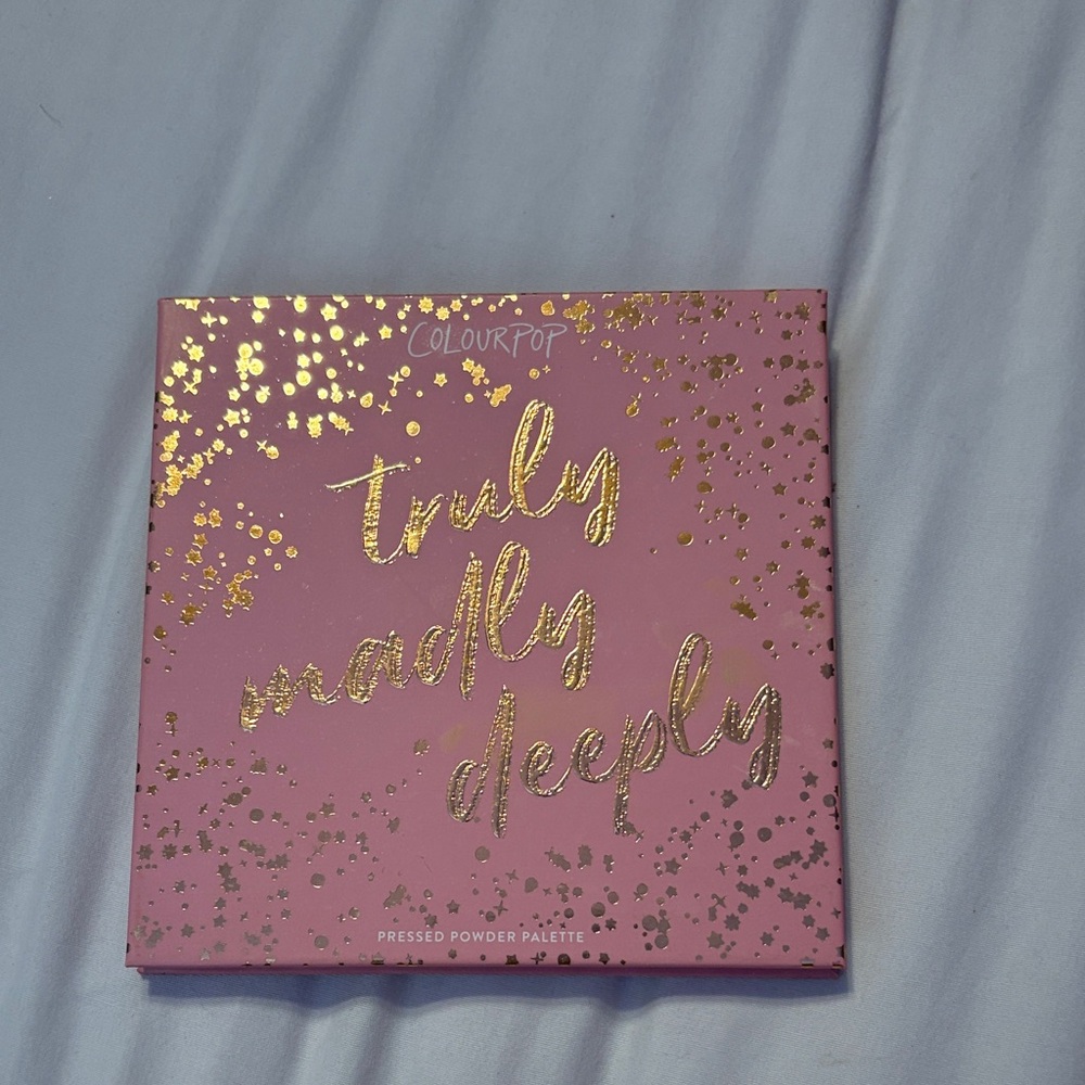 Colourpop Truly Madly Deeply Eyeshadow Palette - Pink and Gold